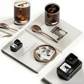 Decoration with books coffee